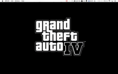 The intro screen where it says &quot;Grand Theft Auto IV&quot; (before going blank)