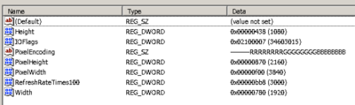 settings in HKEY_LOCAL_MACHINE\Software\Wine\Mac Driver\Initial Display Mode\Display 0x00000002