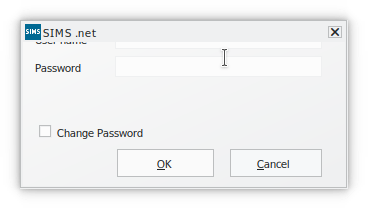 Login box with hidden username