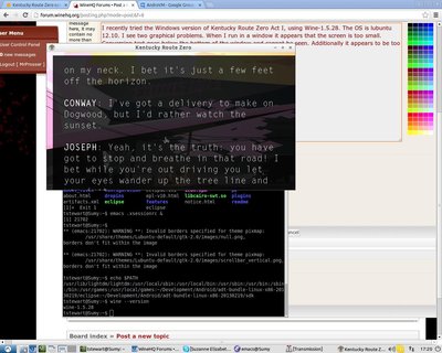 Text is below the bottom of the window