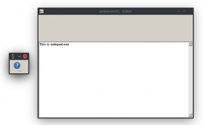 Running Notepad via 'wine notepad.exe'