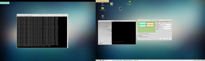 right (center) screen shows corruption