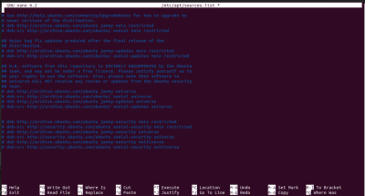 Terminal sources entry 1 blank