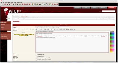 Screenshot of the first Sketchup session after it crashed.