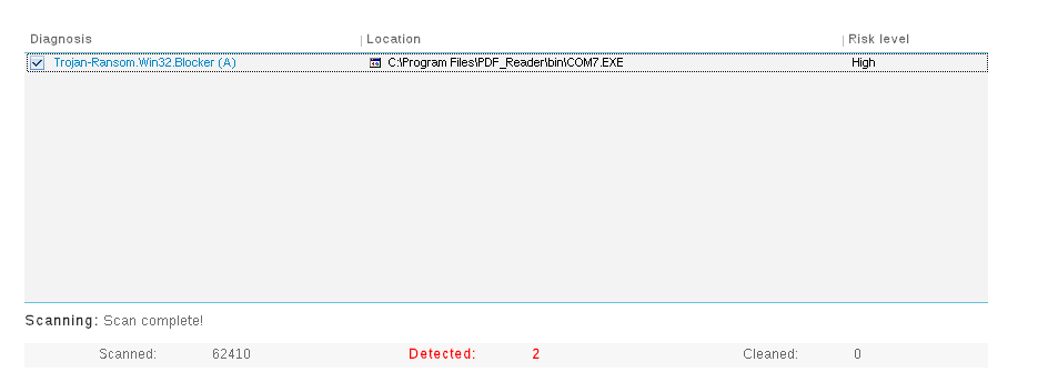 Installed Wine. <br />Ran Anti-Malware scan.<br />Found this.